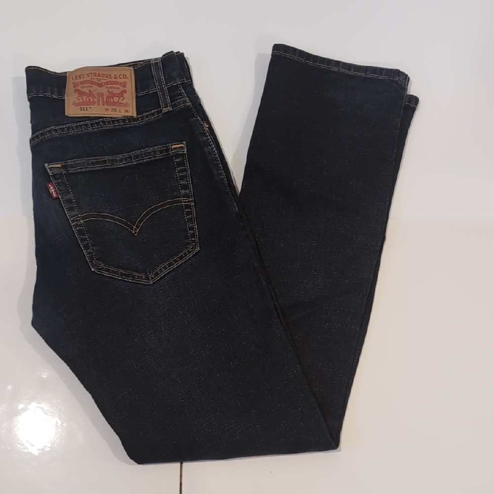 Levi's 511 Jeans Slim Fit Dark Blue Size 30